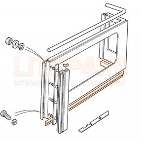 Těsnění zadní bočnice spodní levé