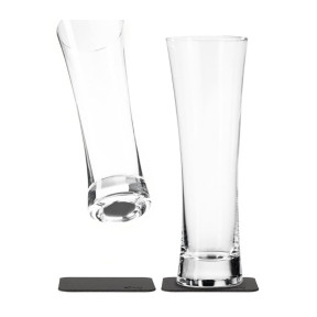 silwy® magnetické křišťálové sklenice na pivo 330ml, sada 2ks