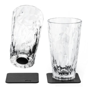 silwy® magnetické plastové sklenice Long Drink 300ml, 2ks