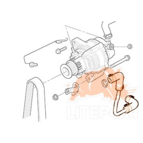 Horní hadice vakuové pumpy