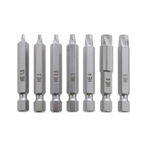 Sada bitů na vytahování poškozených šroubů 7ks
