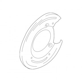 Štít brzdového kotouče pravý