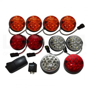 Sada LED světel, velká, barevná