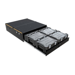 Zásuvkový systém pro 6 boxů Wolf Pack Pro, široké provedení, vč. boxů