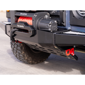 Terrafirma hliníkový kryt řízení Defender, černý