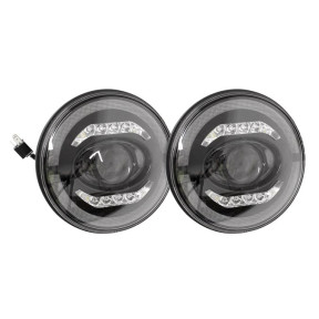 LED světlomety 7” Halo & Bar – sada 2 ks